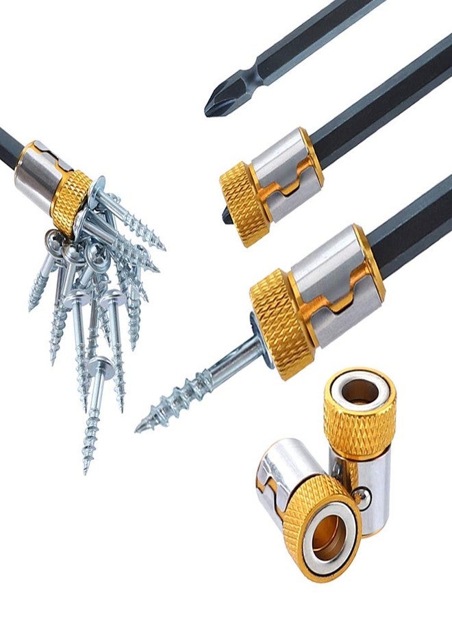 H9 Disco Magnetic Screwdriver Bit Ring | Strong Magnetizer Sleeve for 1/4" Hex Drill & Screwdriver Bits | Durable Alloy Steel Screw Catcher for DIY and Professional Use - Image 3